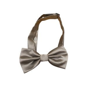 Grey Clip-on Bow Tie